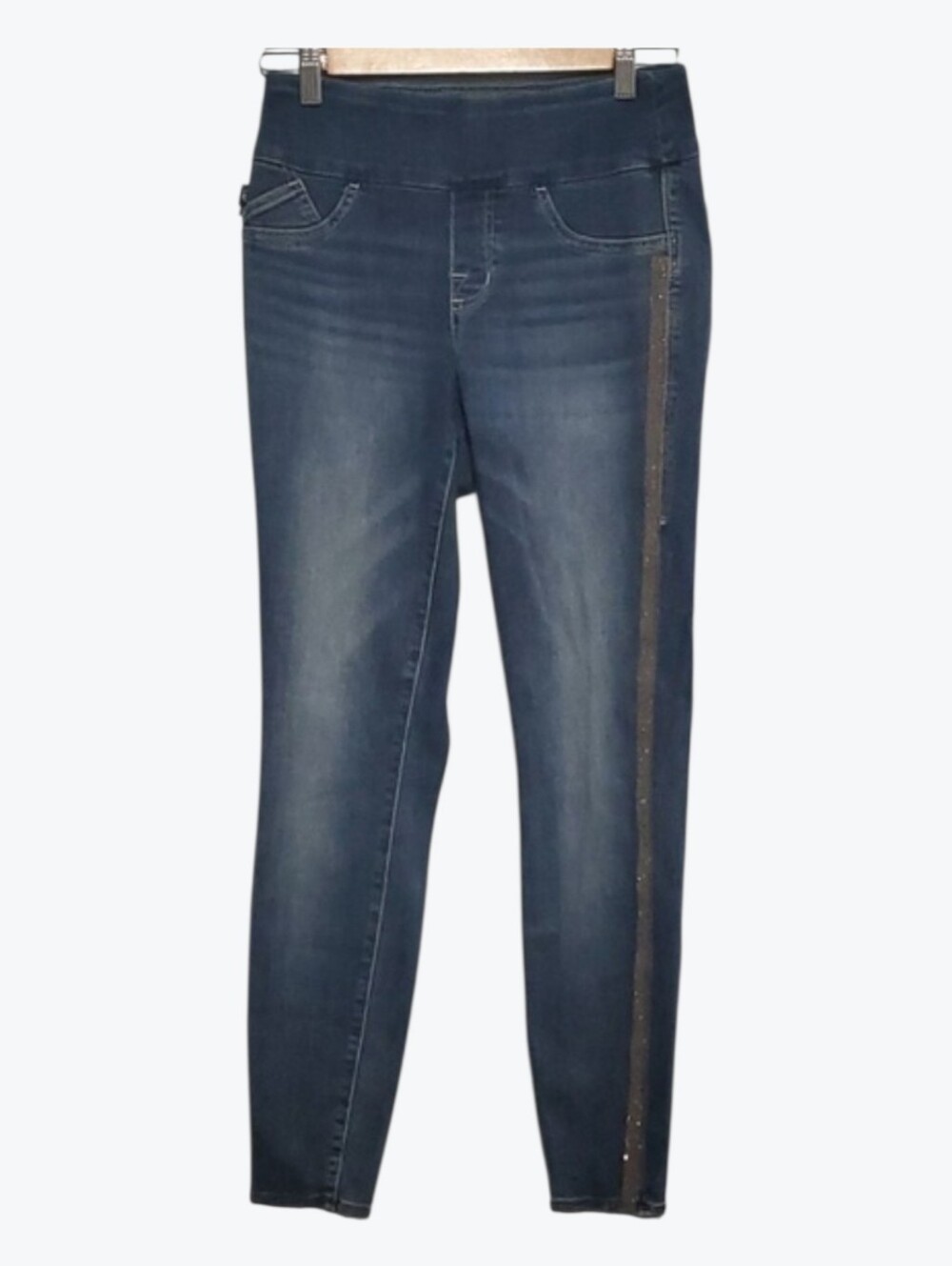 Rock & Republic pants women's size 4 Demin TX  slimming demin cure FEVER pull on